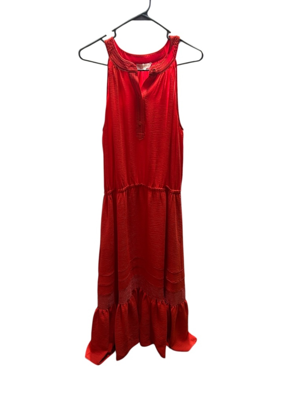 NWT Ramy Brook Carmen Midi Dress Flame Color Size XL - Picture 6 of 11